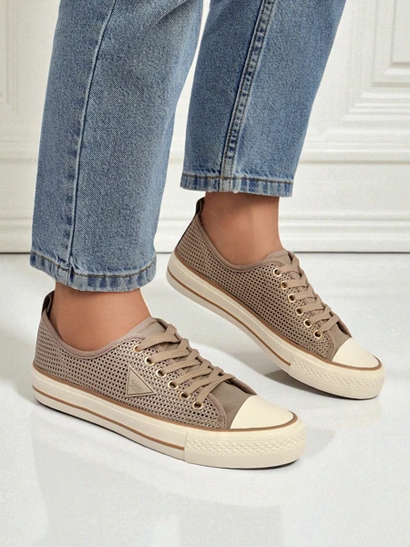 Sneakers perforate Royalfashion pentru femei Rebbse