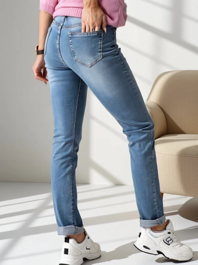 Jeans drepte pentru femei Royalfashion din bumbac