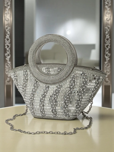 Poșetă mică de damă cu zirconiu Sparkle Queen