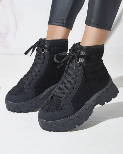 Cizme de vânătoare izolate pentru femei, de culoare neagră Wosser- Footwear