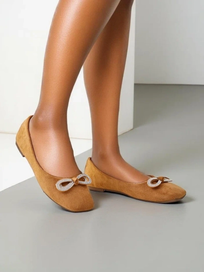Royalfashion Pantofi ballerini pentru femei cu fundiță Cocar