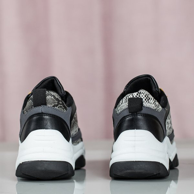 Czarne buty ugly shoes ze wstawkami Nikaragua - Obuwie
