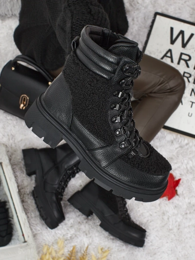 Botine workery de damă cu blană Ardella