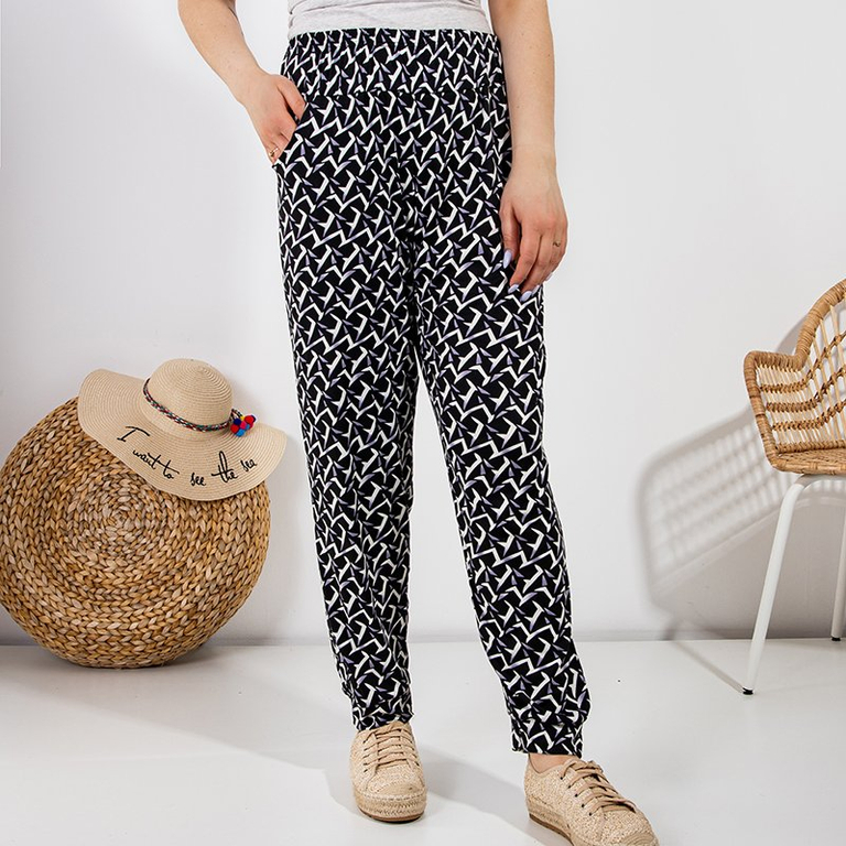 Pantaloni pentru femei cu model PLUS SIZE - Îmbrăcăminte