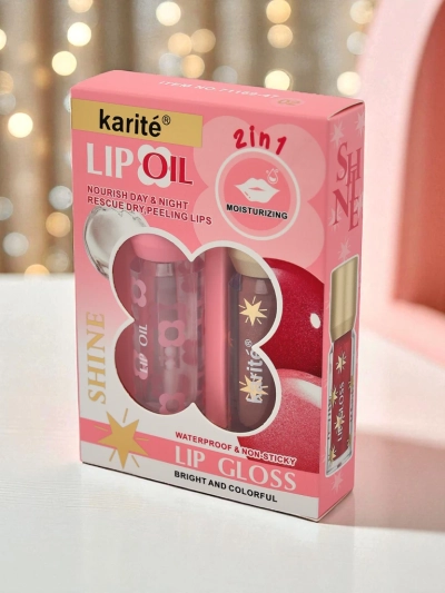 Glita lip glos an klia 2-w-1 lip glos Bronse