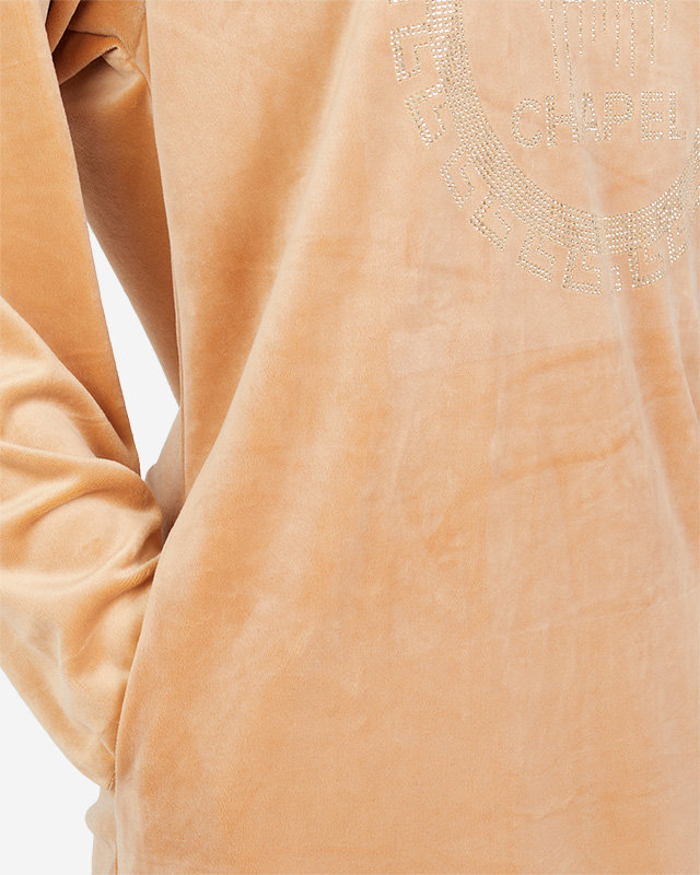 Tunica lunga pentru femei cu zirconiu camel - Imbracaminte