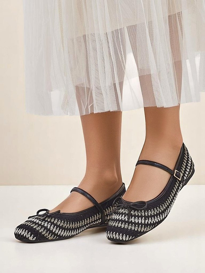 Royalfashion Balerini de damă din material țesut cu baretă Vanot