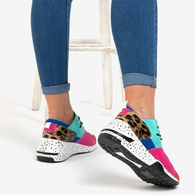 Pantofi sport cu imprimeu leopard multicolor Dianne - Încălțăminte