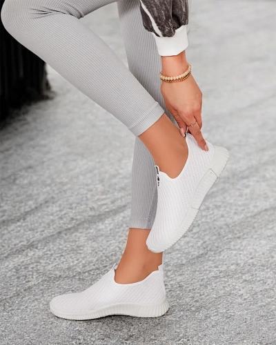 Pantofi sport slip-on dama albi Palomena - Incaltaminte