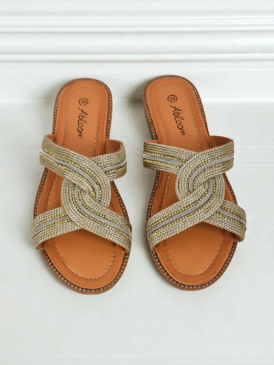 Royalfashion Babes Klapki Braided Woven Breeze