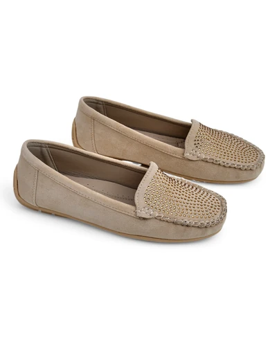 Mocasinile pentru femei Royalfashion cu strasuri Ezuess