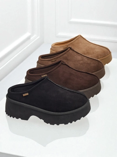 Botine scurte de damă a'la snowboots cu blană Calindra