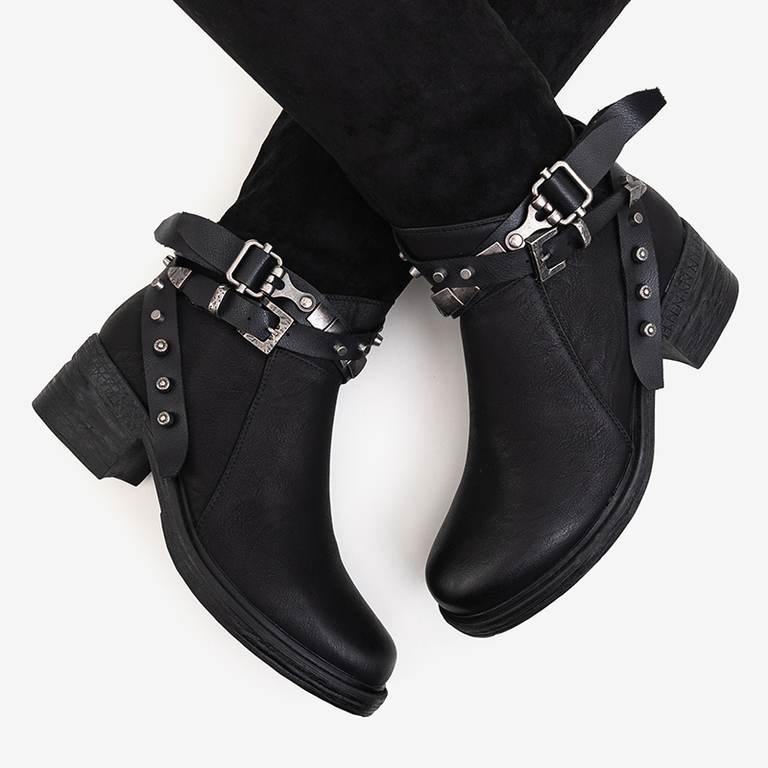 Cizme dama negre peste genunchi Luija- Încălțăminte