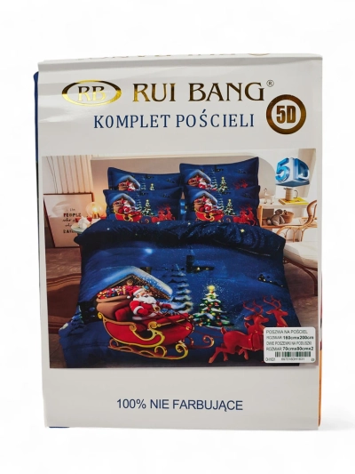 Royalfashion Lenjerie de pat de Crăciun 160x200 set 3 PIESE