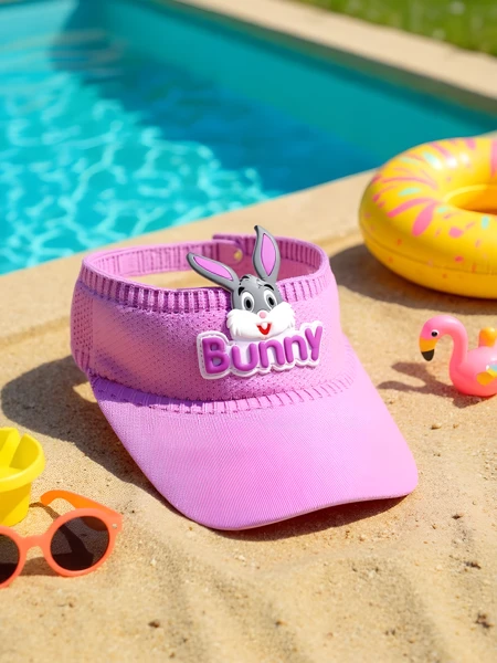 Royalfashion Vizieră de soare pentru copii cu urechi de iepuraș