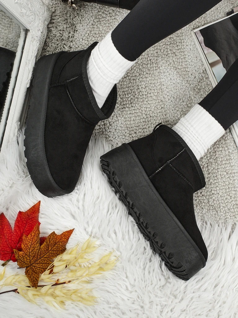 Botine scurte de damă tip ghete de zăpadă Memi