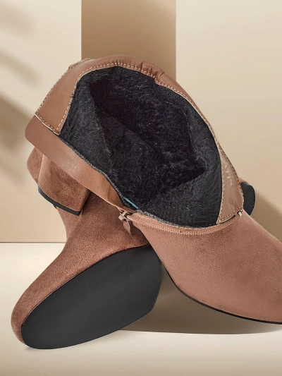 Ghete cu toc chunky pentru femei Royalfashion Eloron