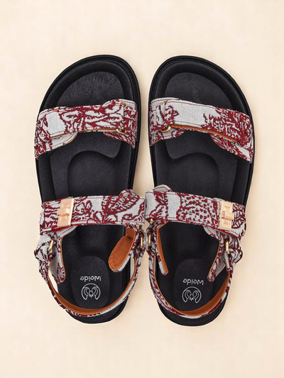 Royalfashion Sandale dama cu imprimeu Aloe