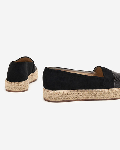 OUTLET Espadrile negre dama Sverope - Pantofi