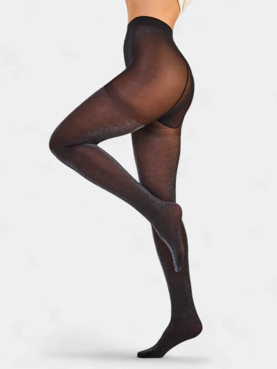 Royalfashion Legginguri pentru femei cu sclipici 20 DEN