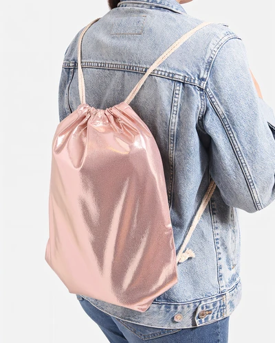 Royalfashion Rucsac cu șnur din material lucios