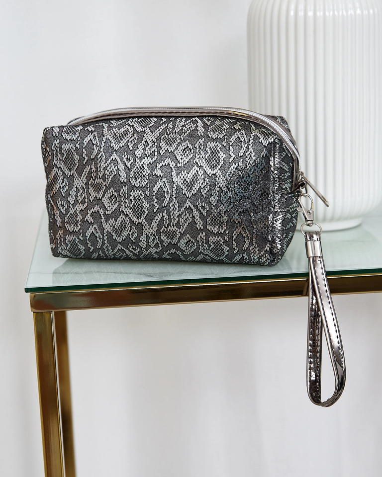 Royalfashion Graphite Glitter Geantă pentru cosmetice pentru femei