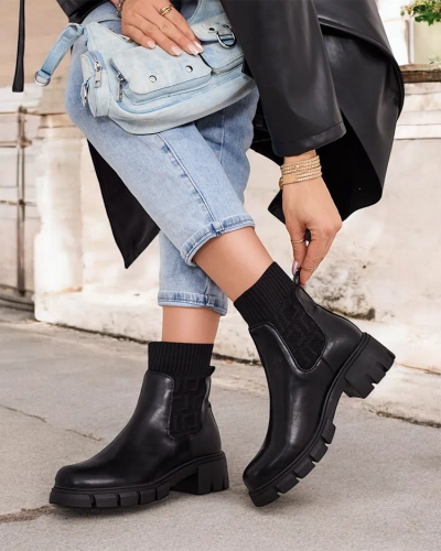 Bocanci de damă Royalfashion slip-on Domixo