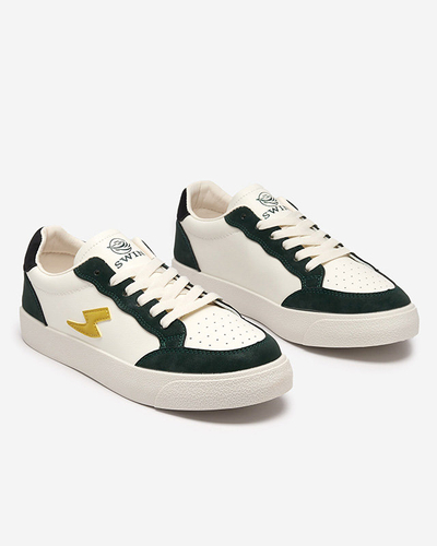 OUTLET Adidași sport de damă de culoare albă și verde Rozzuci- Footwear