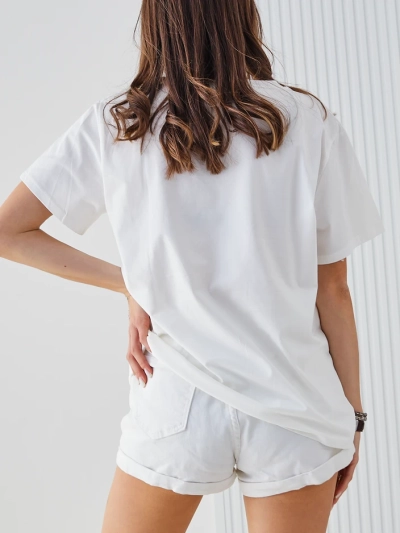 Royalfashion Tricou din bumbac pentru femei cu imprimeu