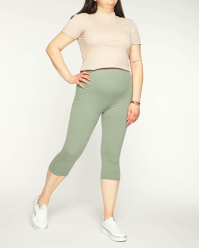 Leggings 3/4 PLUS SIZE pentru femei - Îmbrăcăminte