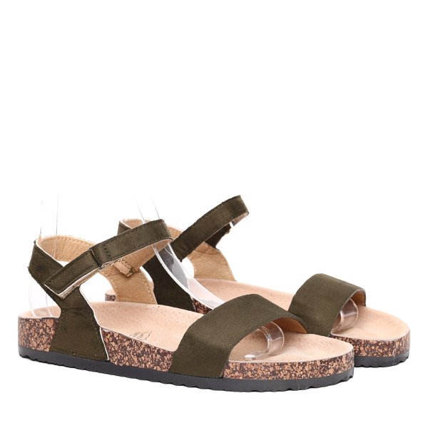 Zielone sandały - Obuwie