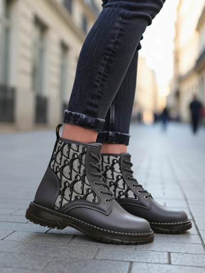 Royalfashion Botine pentru femei cu imprimeu Efrioz