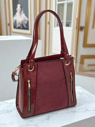 Geantă de damă shopper din piele ecologică Silent Raven