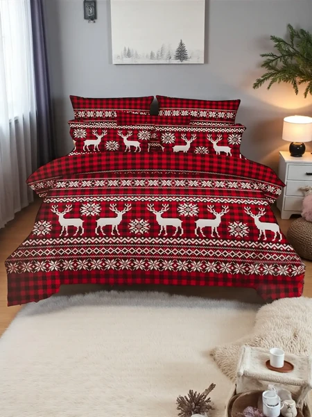 Royalfashion Lenjerie de pat de Crăciun 160x200 set 3 PIESE