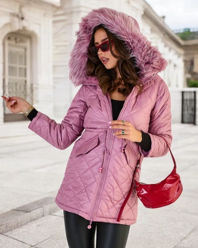 Royalfashion Jachetă matlasată pentru femei în roz