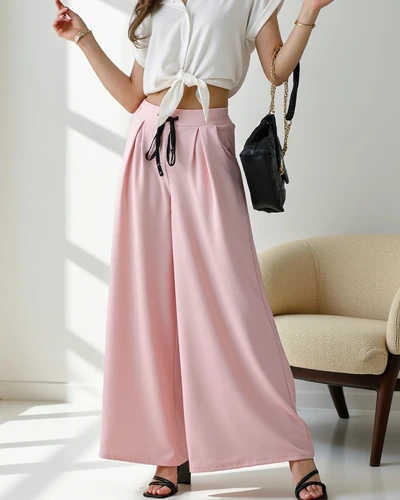 Pantaloni largi pentru femei Royalfashion