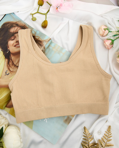 Royalfashion Sutien sport cu nervuri pentru femei
