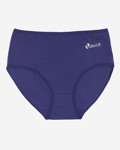 Slip de dama bleumarin, slip PLUS SIZE- Lenjerie intima