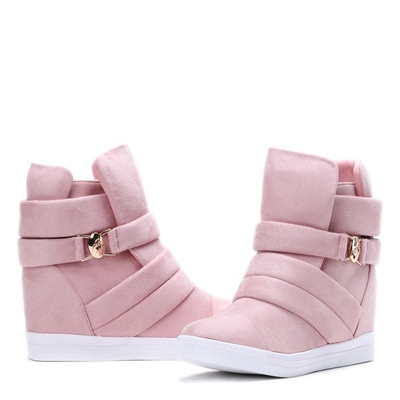 Różowe sneakersy Jane - Obuwie