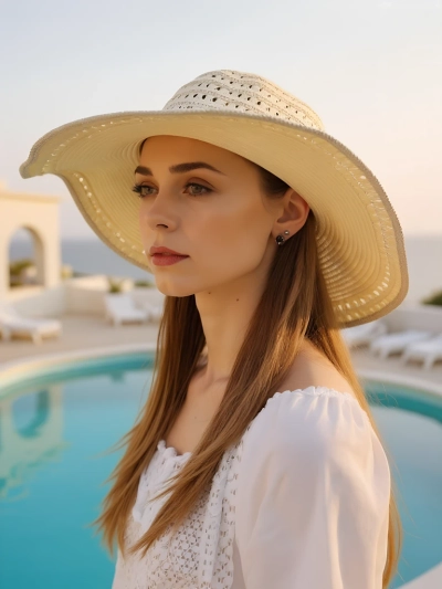 Royalfashion Pălărie de damă Solvella din paie