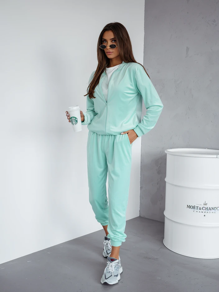 Royalfashion Compleu din velur pentru femei