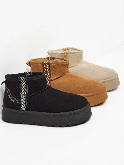 Botine scurte de damă tip snowboots Pravel