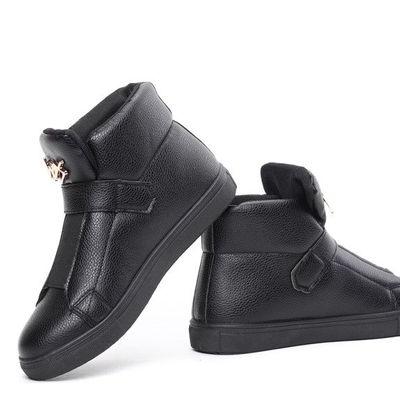 Czarne, sportowe sneakersy Kristina- Obuwie