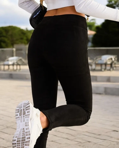 Royalfashion Leggings pentru femei a'la suede