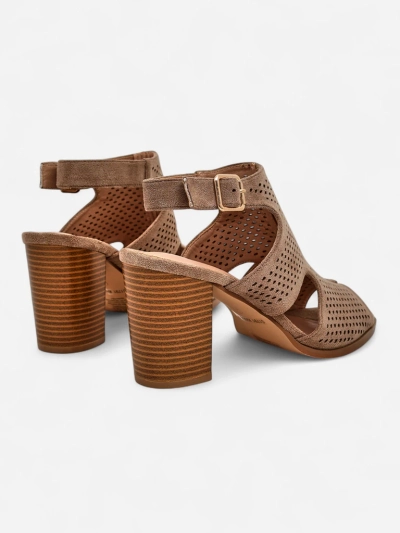 Royalfashion Sandale perforate cu toc masiv pentru femei Abetle