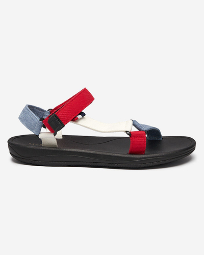 OUTLET Sandale roșii de damă din țesătură Ojo- Încălțăminte