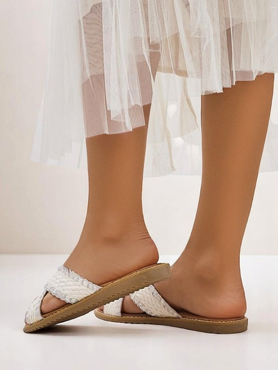 Sandale pentru femei Royalfashion cu curele țesute Bornes