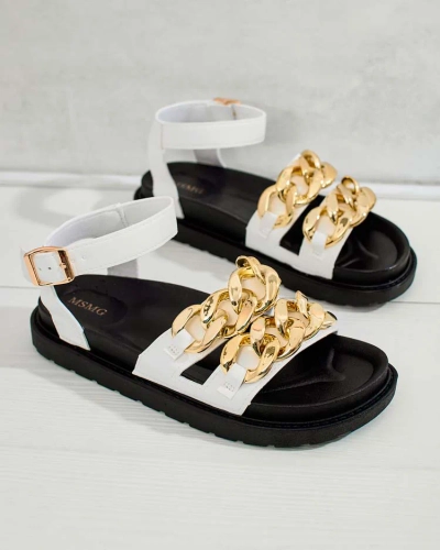 Royalfashion Sandale Leo din piele ecologică pentru femei