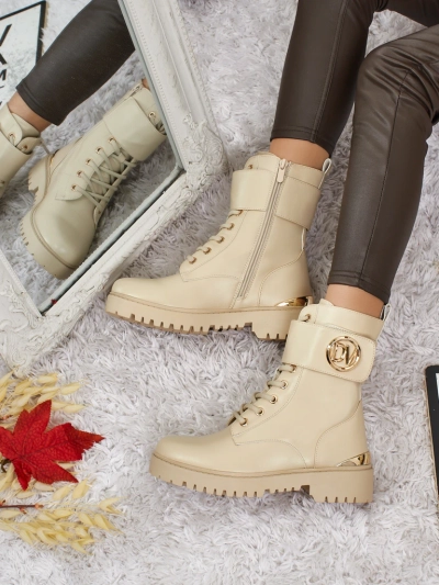 Botine workery dama cu decorațiuni Lorice