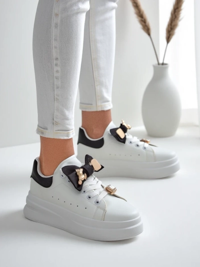 Adidași cu platformă pentru femei Royalfashion cu fundă Genimma